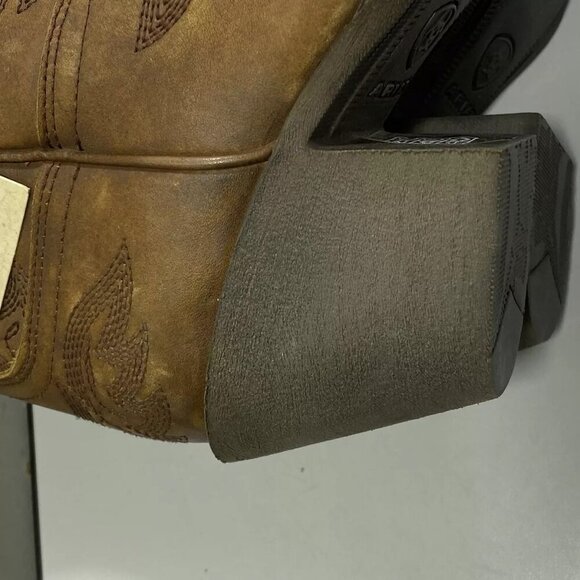 NEW ARIAT Womens Chandler Cowboy Boots Size 7.5C Ankle X-Toe  Mid Heel Brown - Picture 10 of 14